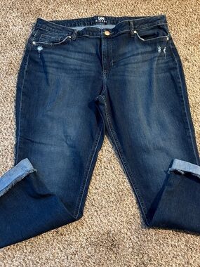 Lee Women's Dark Indigo Boyfriend Jeans